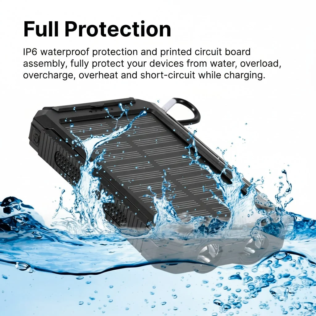 Portable Charger Solar Power Bank 20000mah Capacity - Image 6